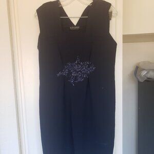 Azadeh San Francisco Dark Blue w/applique Dress